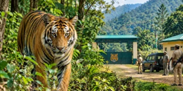Buxa Tiger Reserve tiger relocation and new police outpost preparations