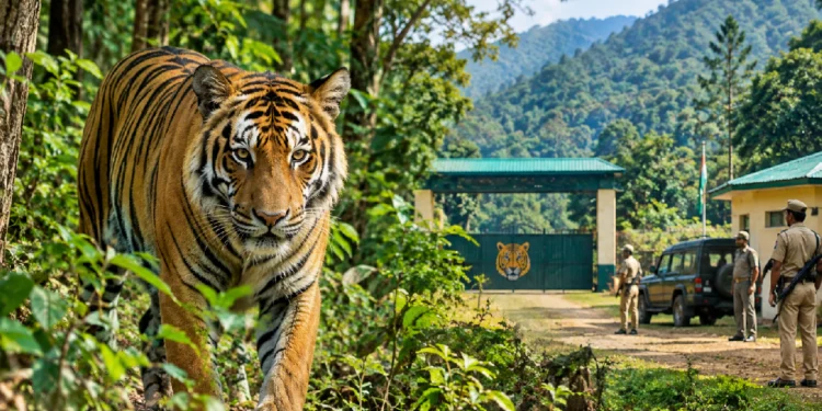 Buxa Tiger Reserve tiger relocation and new police outpost preparations