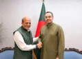 Mahdi Amin India Bangladesh Relations meeting with Indian High Commissioner Dinesh Trivedi in Dhaka