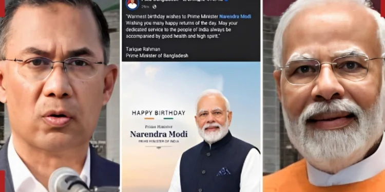 Tarique Rahman Modi Birthday Wishes for Prime Minister Narendra Modi