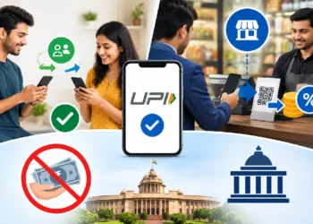 UPI payments showing customer transfers and merchant transactions under the new fee structure