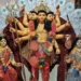 Five Faced Vishwakarma idol with ten hands worshipped in a rare Bengali tradition