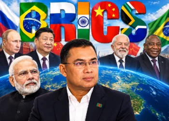 Bangladesh BRICS Outreach featuring Tarique Rahman with BRICS leaders and Narendra Modi