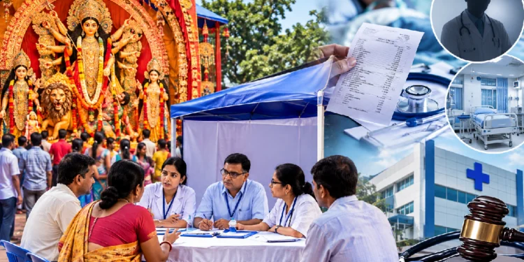 West Bengal Health Regulatory Commission planning complaint stalls near major Durga Puja pandals for patients facing private hospital billing and medical negligence issues